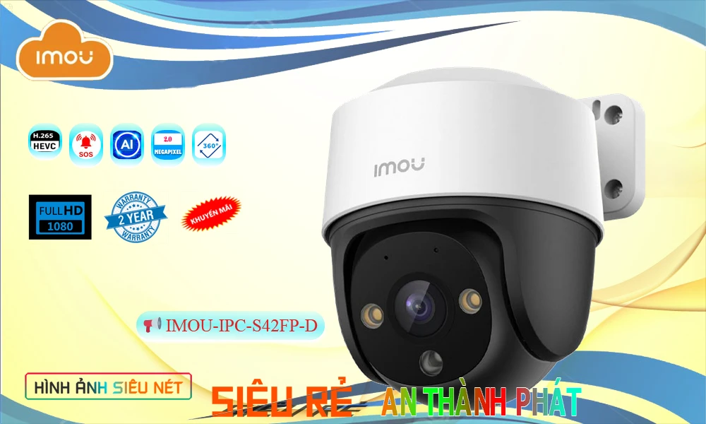 Camera Imou Wifi PTZ 4MP IPC-S42FP-D Camera Imou Wifi PTZ 4MP IPC-S42FP-D