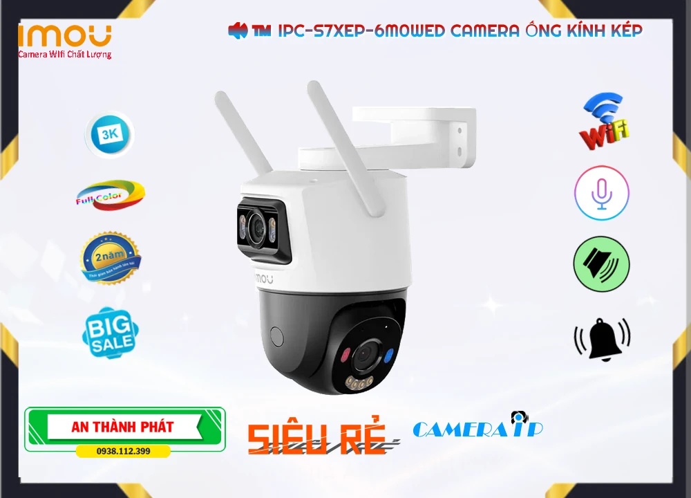 IPC-S7XEP-6M0WED Camera IP Wifi Ống Kính Kép Chính Hãng IPC-S7XEP-6M0WED Camera IP Wifi Ống Kính Kép Chính Hãng