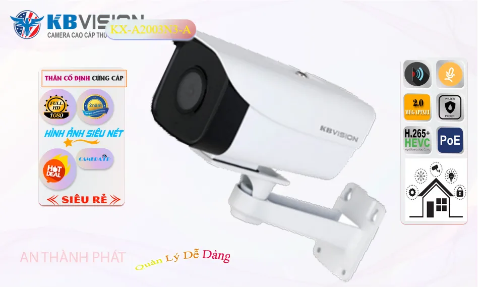 KX-A2003N3-A sắc nét KBvision ➠