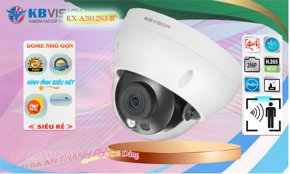 KX-A2012N3-R sắc nét KBvision KX-A2012N3-R sắc nét KBvision