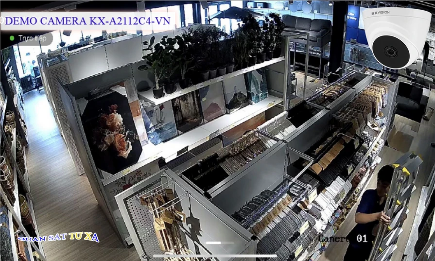 Camera Kbvision KX-A2112C4 sắc nét đến 2.0MP