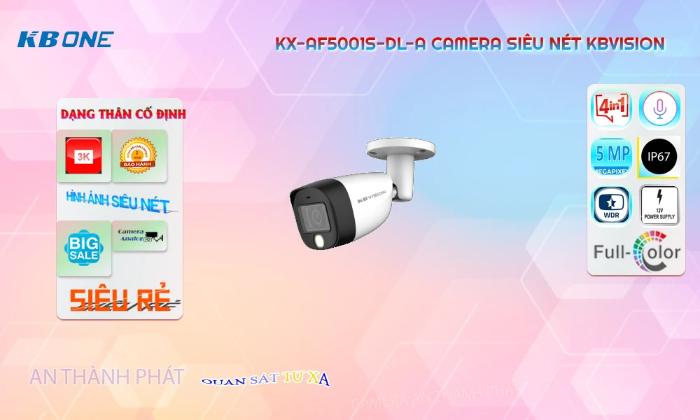 Camera KBvision Thiết kế Đẹp KX-AF5001S-DL-A Camera KBvision Thiết kế Đẹp KX-AF5001S-DL-A