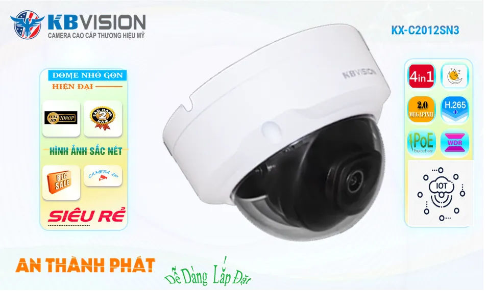 ➠  KX-C2012SN3 sắc nét KBvision
