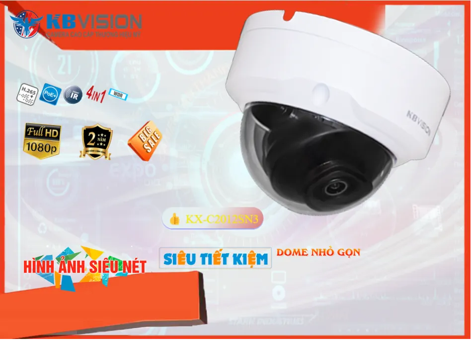 ➠  KX-C2012SN3 sắc nét KBvision