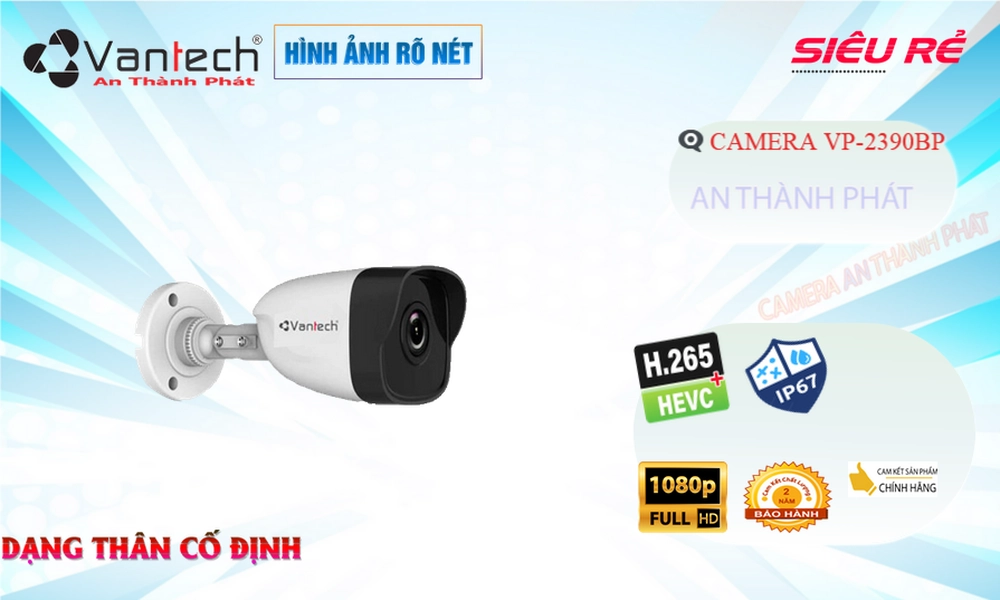 VP-2390BP Ip POE Sắc Nét Camera Giám Sát Chức Năng Cao Cấp