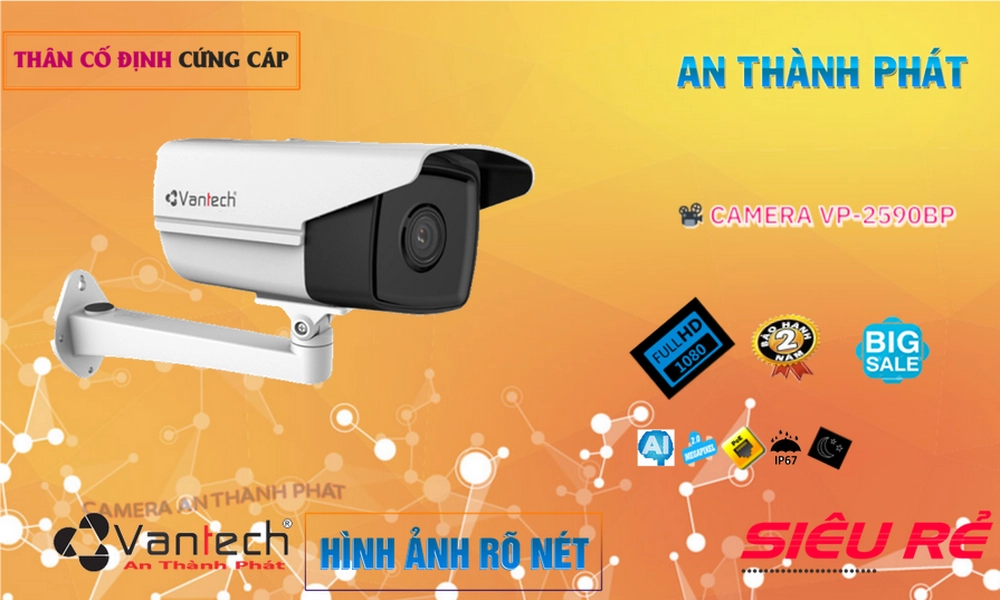 Camera An Ninh VanTech VP-2590BP Công Nghệ Mới Camera An Ninh VanTech VP-2590BP Công Nghệ Mới