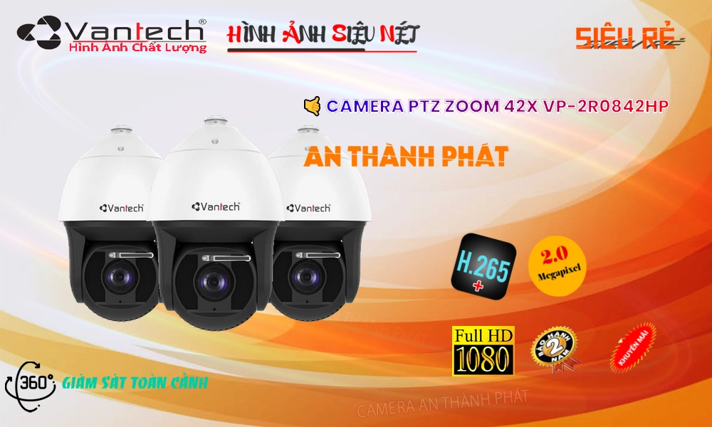 VP-2R0842HP Ip POE Sắc Nét Camera Giám Sát Chức Năng Cao Cấp