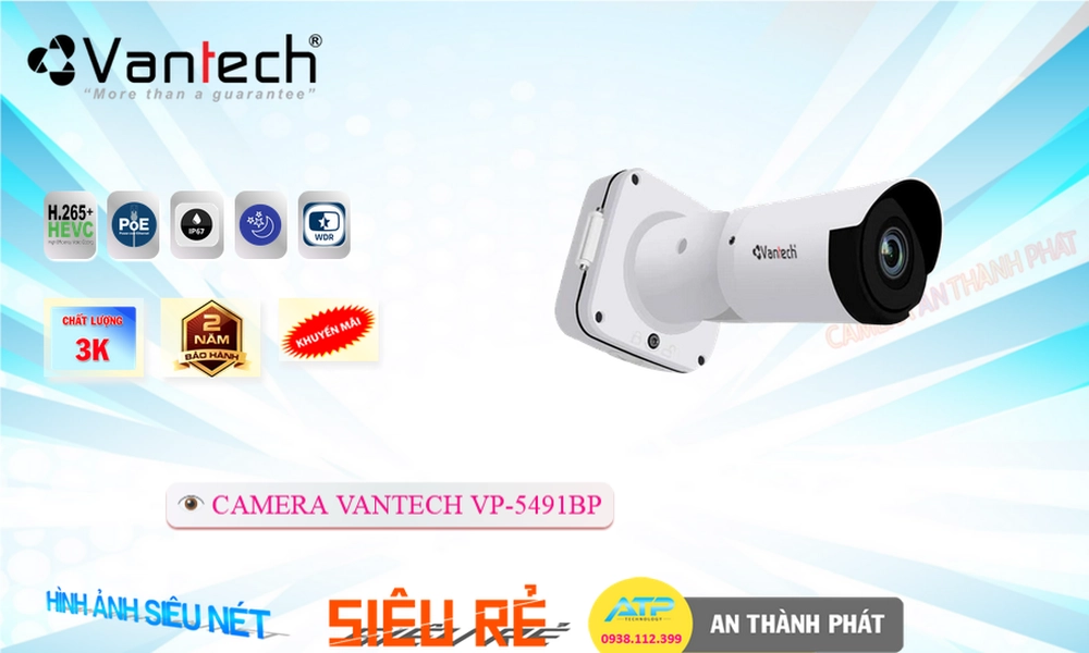 Camera VanTech Thiết kế Đẹp Công Nghệ POE VP-5491BP Camera VanTech Thiết kế Đẹp Công Nghệ POE VP-5491BP