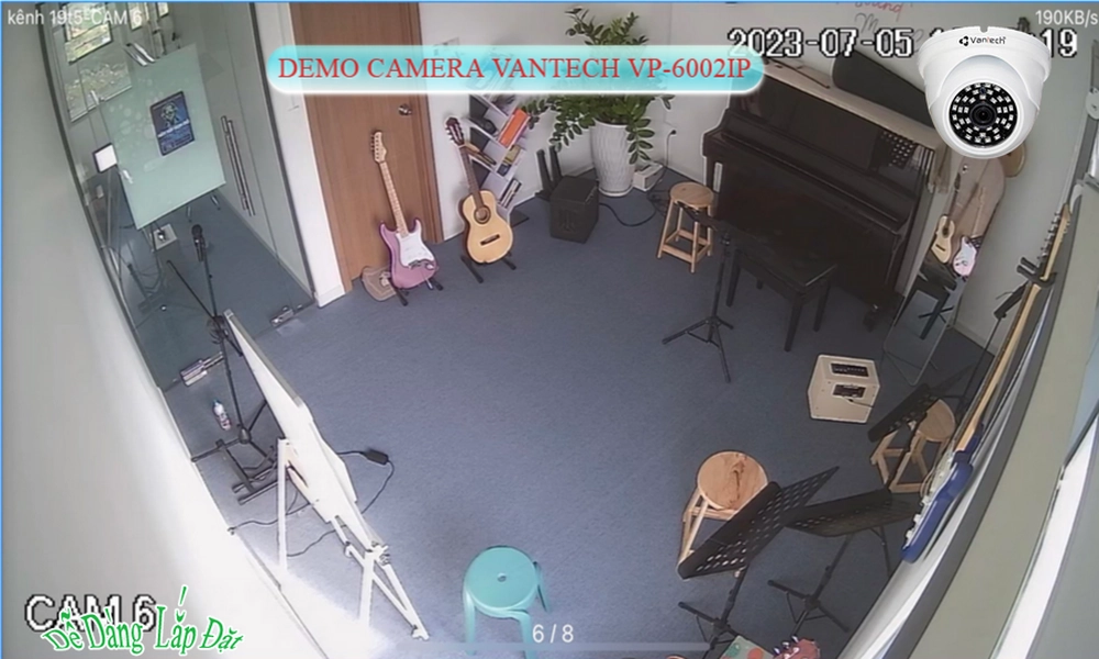 VP-6002IP Ip POE Sắc Nét Camera Giám Sát Chức Năng Cao Cấp