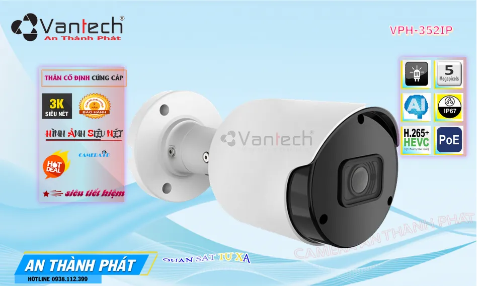 Camera  VanTech Thiết kế Đẹp VPH-352IP