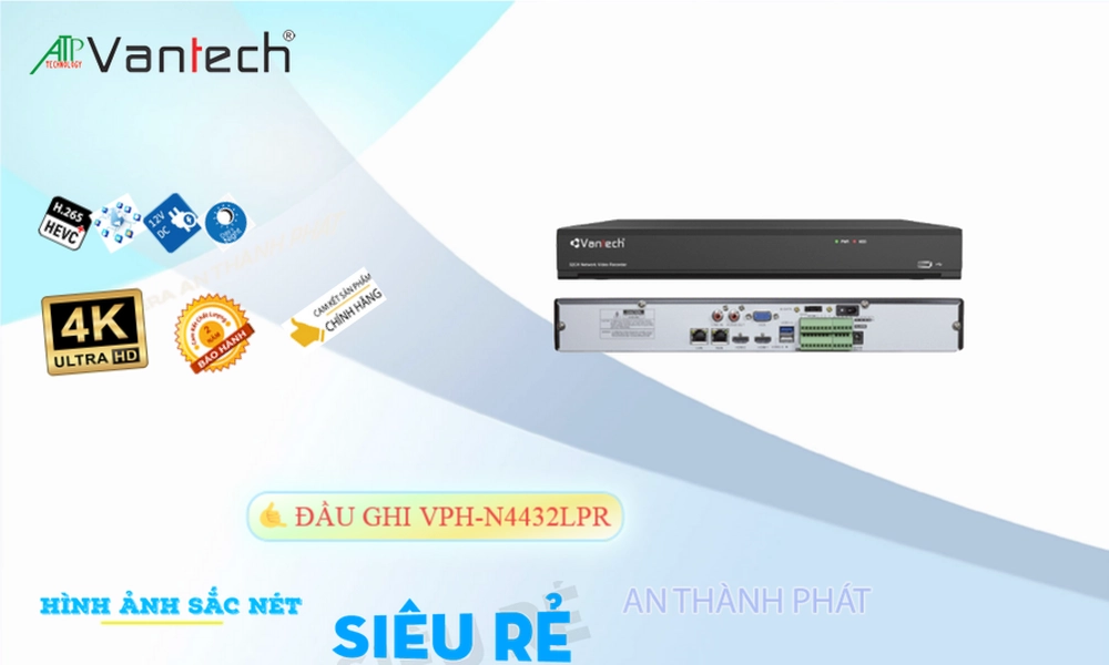 Đầu Ghi VPH-N4432LPR Chức Năng Cao Cấp Đầu Ghi VPH-N4432LPR Chức Năng Cao Cấp