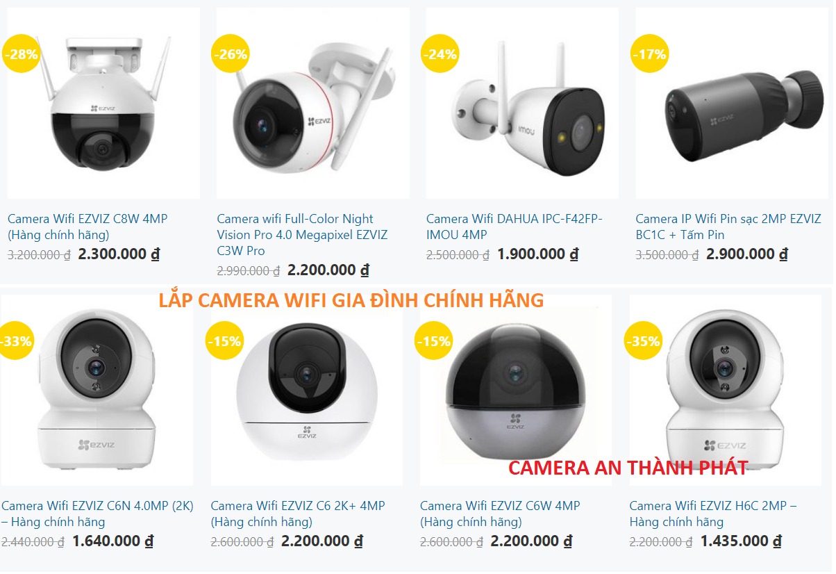 báo giá lắp camera wifi gia đình