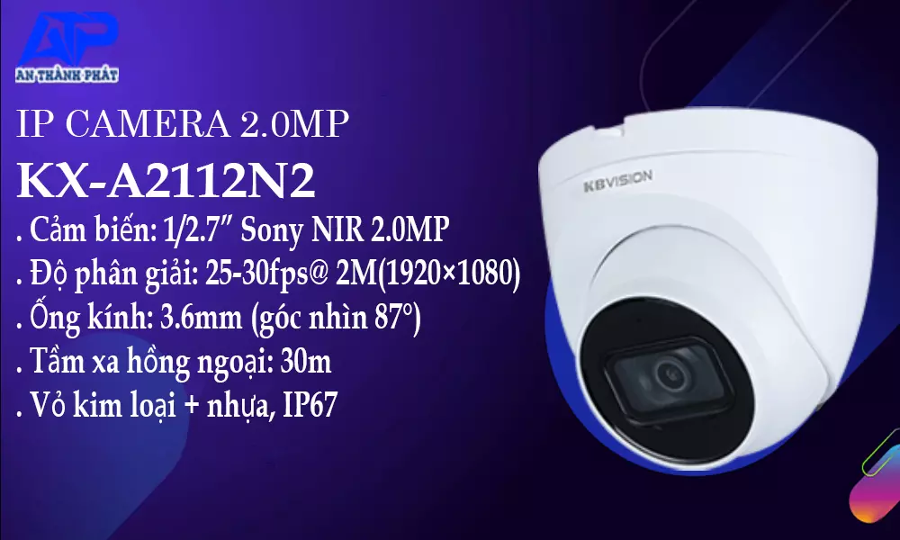 Camera KX-A2112N2 Dome IP