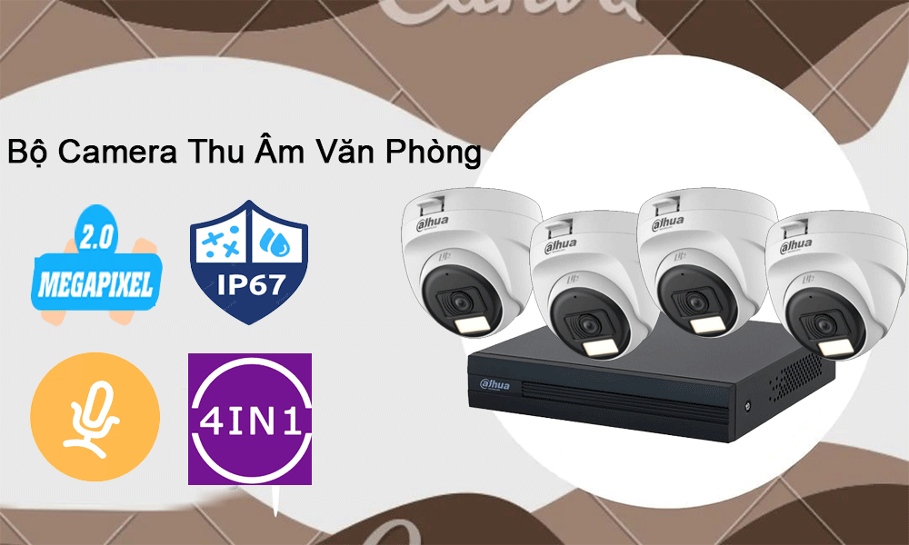 giới thiệu bộ camera thu âm văn phòng giá rẻ
