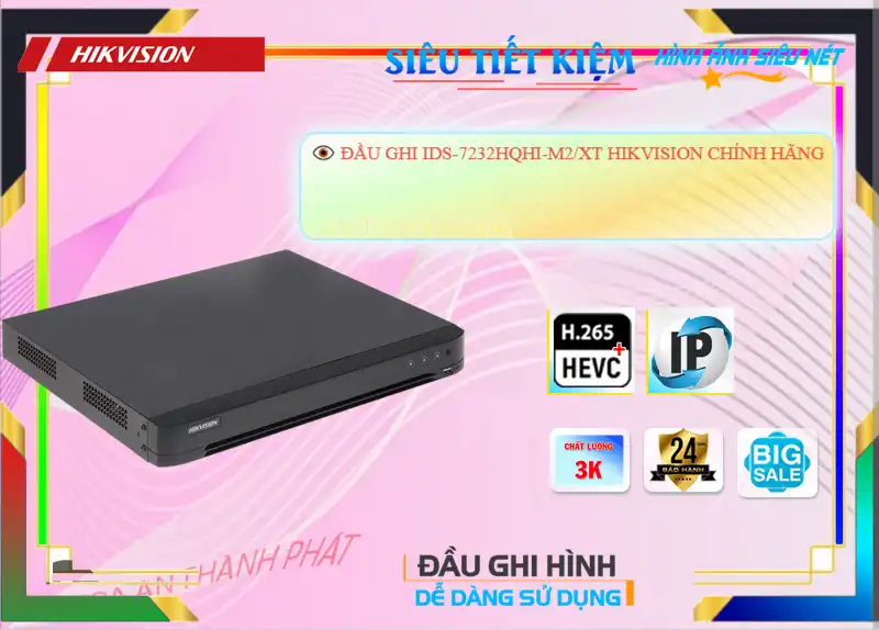 iDS-7232HQHI-M2/XT sắc nét Hikvision iDS-7232HQHI-M2/XT sắc nét Hikvision