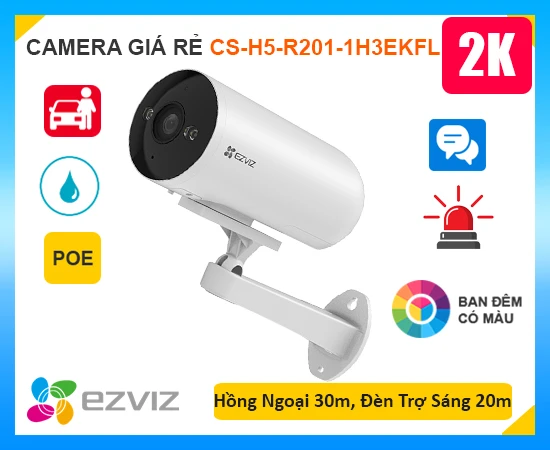 Camera EZVIZ CS-H5-R201-1H3EKFL POE 2K, camera quan sát CS-H5-R201-1H3EKFL, lắp đặt camera ngoài trời CS-H5-R201-1H3EKFL, camera CS-H5-R201-1H3EKFL giá rẻ, camera giám sát CS-H5-R201-1H3EKFL,