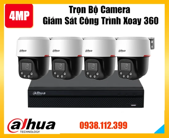 trọn bộ camera giám sát công trình, camera giám sát công trình trọn bộ giá rẻ, bộ camera giám sát công trình giá rẻ, bộ camera xoay 360 cho công tình, lắp bộ camera giám sát công trình