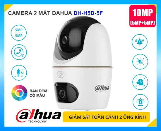 DH-H5D-5F, camera DH-H5D-5F, camera 2 mắt DH-H5D-5F, camera 2 ống kính, camera wifi DH-H5D-5F, dahua DH-H5D-5F, camera wifi dahua DH-H5D-5F, camera dahua DH-H5D-5F