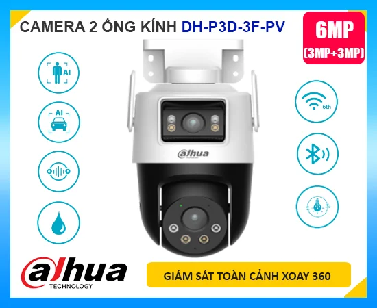 DH-P3D-3F-PV, dahua DH-P3D-3F-PV, camera DH-P3D-3F-PV, camera wifi DH-P3D-3F-PV, camera 2 mắt DH-P3D-3F-PV, camera 2 ống kính DH-P3D-3F-PV, camera 2 mắt dahua DH-P3D-3F-PV