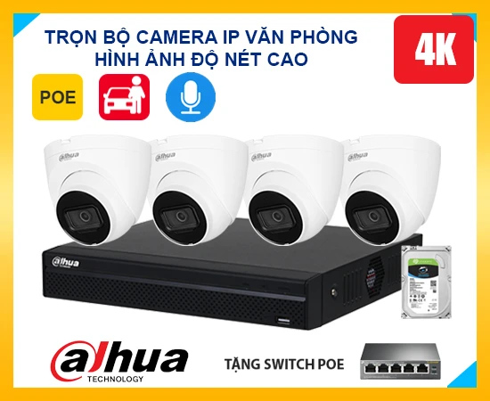 Bộ Camera IP Văn Phòng Độ Nét Cao 4K, camera Ip văn phòng 4K siêu nét, lắp camera IP văn phòng, trọn bộ camera IP văn phòng 4K, lắp đặt camera IP văn phòng 