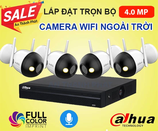 Trọn Bộ Camera Wifi Ngoài Trời, bộ camera wifi ngoài trời, lắp bộ camera wifi ngoài trời, lắp đặt bộ camera wifi ngoài trời