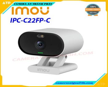  IPC-C22FP-C Camera quan sat IP WIFI IMOU ,IPC-C22FP-C Camera quan sat IP WIFI IMOU,Độ phân giải 2 MPixel cảm biến CMOS kích thước 1/2.8”, 25/30fps@2MP(1920×1080),Tính năng phát hiện con người, phát hiện âm thanh bất thường, đàm thoại hai chiều,Tính năng Wifi Hotspot (AP),Ống kính cố định 2.8mm cho góc nhìn 97°(H), 52°(V), 114°(D), tích hợp míc với chuẩn âm thanh G.711a / G.711u / PCM, hỗ trợ khe cắm thẻ nhớ Micro SD Max 256GB, tích hợp loa,sản phẩm phù hợp cho các công trình,dư án nhỏ,thích hợp cho văn phòng,cửa hàng ,siêu thị,... 