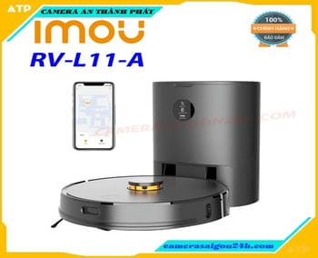  ROBOT HÚT BỤI IMOU RV-L11-A  sử dụng nguồn là pin Li-ion dung lượng 3000mAh cho thời gian hoạt động lâu dài. Chất liệu sản phẩm từ hợp kim và nhựa ABS siêu nhẹ, độ bền cao. ROBOT HÚT BỤI IMOU RV-L11-A là sản phẩm thuộc thương hiệu gia dụng thông minh Imou, máy được trang bị các tính năng cao cấp như lực hút siêu mạnh cho phép hút các loại bụi có kích thước lớn sau đó tự lau bằng nước và cuối cùng tự động đi đổ rác khi làm việc xong, tất cả các quá trình đều diễn ra trong 1 lần hoạt động.