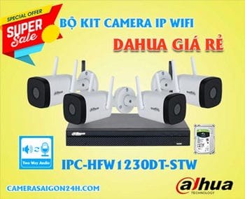 Lắp đặt camera Bộ Kit Camera IP Wifi Dahua IPC-HFW1230DT-STW