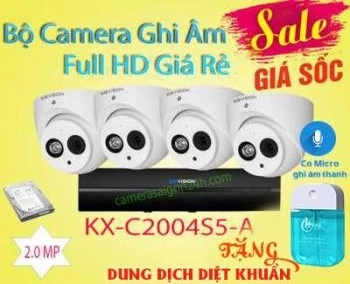  Bộ Camera Ghi Âm Giá Rẻ Full HD phù hợp lắp cho cửa hàng gia đình chất lượng FULL HD công nghệ ban đêm có màu camera âm thanh to rõ HD CVI ổn định
