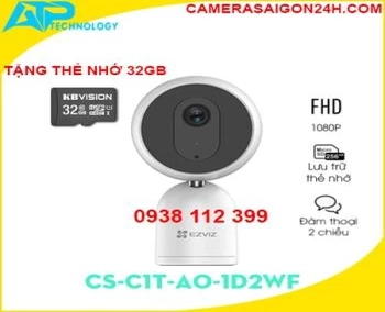  Camera Ezviz CS-C1T-A0-1D2WF là dòng sản phẩm camera ip wifi với đầy đủ chức năng thông minh hỗ trợ dằm thoại hai chiều,phát hiện chuyển động thông minh