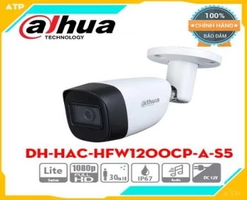  Camera HDCVI 2.0 Megapixel DAHUA DH-HAC-HFW1200CP-A-S5 là dòng Camera HDCVI 2.0MP hỗ trợ HDCVI/HDTVI/AHD/ANALOG. Camera quan sát tích hợp sẵn mic hỗ trợ âm thanh chất lượng phát thanh
