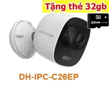 lắp camera quan sát wifi Dahua giá rẻ sử dụng Camera IP WIFI DAHUA DH-IPC-C26EP co chuyên dùng cho khách hàng cần lắp camera wifi không cần đi dây tiết kiệm chi phí dễ dàng lắp đặt , độ phân giải lên đến 2.0MP FULL HD siêu nét chất lượng cao , 