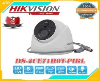  HIK VISION DS-2CE71H0T-PIRL, là dòng camera quan sát HD-TVI sản được thiết kế thân trụ nhỏ gọn chắc chắn với độ phân giải 5.0 Megapixel. Sản phẩm có hỗ trợ led hồng ngoại chống trộm lên tới 20m. Sản phẩm phù hợp cho văn phòng , kho xưởng , siêu thị,...