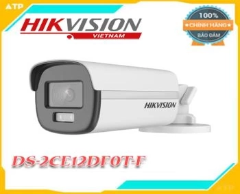  Camera quan sát analog HD Hikvision DS-2CE12DF0T-F 2.0 Megapixel, có màu vào ban đêm, hỗ trợ đèn trợ sáng lên tới 40m mang lại hình ảnh rõ ràng và sắc nét