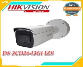  Hikvision DS-2CD2643G1-IZS là dòng camera IP mới, có chuẩn nén cao H.265+ giúp tiết kiệm băng thông và ổ cứng lưu trữ, thích hợp sử dụng cho các công trình nhà xưởng, trung tâm thương mại, bệnh viện,,… với nhiều đặc điểm nổi bật và giá bán phù hợp thị trường người tiêu dùng.