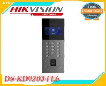  HIKVISION DS-KD9203-FE6 là camera chuông cửa với nút bấm thiết kế vỏ nhôm hiện đại, sang trọng. Nút chuông hình nhận diện khuôn mặt với màn hình 3.5 inch với khoảng cách nhận diện trong 2 mét.
