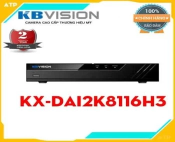  Đầu ghi hình 16 kênh KBVISION KX-DAi2K8116H3 • Hỗ trợ camera HDCVI 4K(1fps–7fps); 6MP(1fps–10fps); 5MP(1fps–12fps); 4K-N, 4MP/3MP(1fps–15fps); 4M-N/1080P/720P/960H/D1/CIF (1fps–25/30fps); Sub steram:960H(1fps–15fps); D1/CIF(1fps–25/30fps) Chuẩn nén hình ảnh: AI Coding/H.265+/H.265/H.264+/H.264 Hỗ trợ camera IP tối đa 32 kênh, lên đến 8Mp. Băng thông tối đa 128 Mbp Playback 1/4/9/16 kênh cùng lúc Hỗ trợ 2 kênh Bảo vệ chu vi và 16 kênh SMD Plus (analog) Hỗ trợ 2 kênh Face recognition (analog). Tốc độ xử lý: lên đến 12 khuôn mặt / giâyCảnh báo người lạ: phát hiện người lạ mặt (không có trong cơ sở dữ liệu của thiết bị)