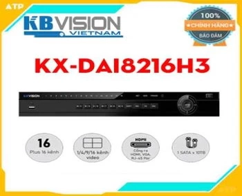 Đầu ghi hình 16 kênh 5 in 1 KBVISION KX-DAi8216H3,KBVISION KX-DAi8216H3,KX-DAi8216H3,lắp đầu ghi hình KX-DAi8216H3,đầu ghi hình KX-DAi8216H3 chính hãng,phân phối đầu ghi hình KX-DAi8216H3