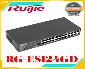 Bộ chuyển mạch 24 cổng RUIJIE RG-ES124GD,Bộ chia mạng 24 cổng giga 1000 Ruijie RG-ES124GD,Thiết bị chuyển mạch Switch RUIJIE RG-ES124GD,Thiết bị chuyển mạch Switch RUIJIE RG-ES124GD chính hãng,Thiết bị chuyển mạch Switch RUIJIE RG-ES124GD giá rẻ