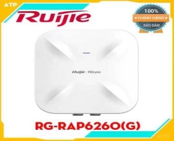  Bộ phát wifi Ruijie Reyee RG-RAP6260(G) AX1800 Wi-Fi 6 Dual Band Gigabit Outdoor ... AX1800 Wi-Fi 6 Outdoor Access Point. 1775M Dual band dual radio AP Số lượng người dùng truy cập đồng thời đề xuất 100 1 cổng 10/100/1000M Ethernet Base-T, 1 cổng 100/1000M SFP Base-X Hỗ trợ nguồn 802.3af/at PoEHỗ trợ dịch vụ Ruijie Cloud miễn phí cho phép cấu hình nhanh, đơn giản, quản lý và giám sát dễ dàng