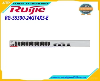  RUIJIE RG-S5300-24GT4XS-E là thiết bị chuyển mạch Ethernet gigabit thế hệ tiếp theo được Ruijie tung ra theo triết lý thiết kế của hãng là bảo mật, hiệu quả cao, tiết kiệm năng lượng và đổi mới độc lập. Loạt bài này có thể cung cấp truy cập gigabit đầy đủ và trao đổi dữ liệu đường lên 10G có thể mở rộng linh hoạt. Với kiến ​​trúc phần cứng mới và hệ điều hành mô-đun RGOS12.X mới nhất của Ruijie, dòng RG-S5300-24GT4XS-E có khả năng cung cấp nhiều mục nhập tài nguyên hơn, xử lý phần cứng nhanh hơn và trải nghiệm người dùng tốt hơn