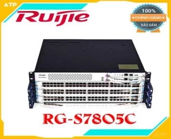  Bộ chia mạng Ruijie RG-S7805C - Khả năng chuyển mạch 19.2Tbps/52.13Tbps. Hỗ trợ tối đa 24 cổng 10GE. Hỗ trợ tối đa 4K VLAN, 64K địa chỉ MAC. Hỗ trợ tối đa 2048 cổng gộp Hỗ trợ tính năng L2: Jumbo Frame, 802.1Q, STP, RSTP, MSTP, Super VLAN, GVRP, QinQ, Flexible QinQ, LLDP, ERPS (G.8032), MAC Based VLAN, Voice VLAN, RLDP Hỗ trợ tính năng L3: ARP, IPv4/v6, PBR v4/v6 Công suất tối đa 80W