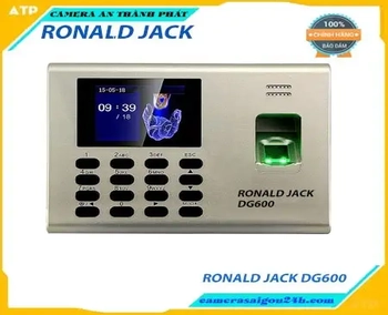  MÁY CHẤM CÔNG VÂN TAY RONALD JACK DG600 là dòng máy kết hợp chấm công vân tay + thẻ, dòng máy được nâng cấp đã thịnh hành và thông dụng ở thị trường Việt Nam trong nhiều năm qua . Đây chính là sản phẩm thích hợp cho các công ty, văn phòng, nhà hàng, khách sạn