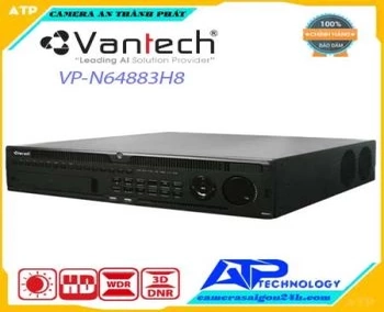  Đầu ghi hình camera IP 64 kênh VANTECH VP-N64883H8 Kết nối tối đa 64 camera IP độ phân giải tối đa 8.0MP. Băng thông đầu vào/ra tối đa 320Mbps/320Mbps. Chuẩn nén: H.265+/H.265/H.264+/H.264. Độ phân giải hiển thị, ghi hình và xem lại: 4K (3840 x 2160). Hỗ trợ 1 cổng HDMI và 1 cổng VGA hiển thị độc lập. Hỗ trợ 8 HDD, dung lượng tối đa 6TB.
