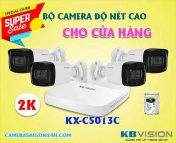  Bộ camera độ nét cao cho cửa hàng KBVISION KX-C5013C đem lại cho người sử dụng 1 trải nghiệm tốt về thiết bị ghi hình siêu nét, chân thực góp phần độ giám sát an ninh hiệu quả hơn.