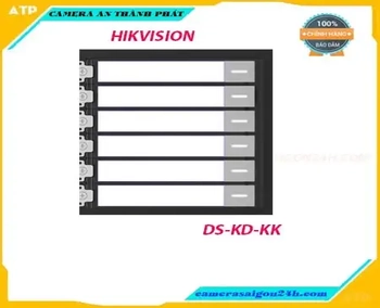  Trạm gắn cửa dạng modun DS-KD-KK có 6 nút gọi dễ dàng mở rộng,với chuẩn chống bụi - nước là IP65.Có tốc độ sử lý nhanh,thay đổi được đèn nền .