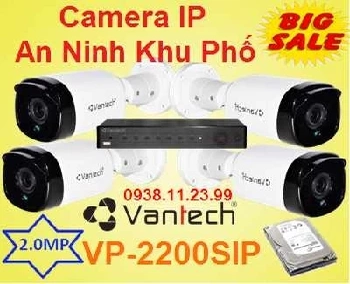  lắp camera quan sát IP An Ninh Khu Phố là dòng camera VP-2200SIP độ phân giải 2.0MP FULL HD camera vantech chất lượng hồng ngoại tốt lắp camera cho khu phố hình ảnh sáng đẹp, camera an ninh  VP-2200SIP là dòng camera cao cấp siêu nét chất lượng cao 