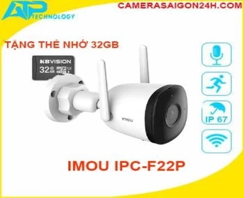  Camera IP iMou ngoài trời IPC-F22P Có độ phân giải 2MP Ful HD chống mưa nắng camera wifi F22P dạng thân hồng ngoại tích hợp báo động chống trộm micro âm thanh to rõ hình ảnh sắt nét chất lượng tốt