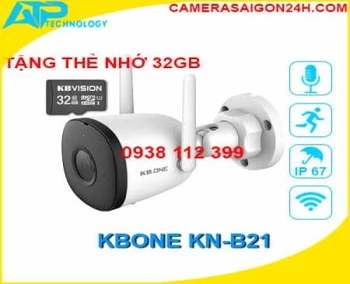 Lắp đặt camera Camera Ip Wifi Kbone KN-B21                                                                                               Ngoài Trời