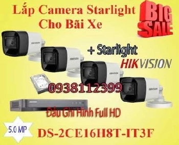 Lắp Camera Quan Sát Starlight Cho Bãi Xe, camera starlight dành cho bãi xe, camera quan sát co màu ban đêm, camera quan sát cho màu ánh áng yếu, camera starlight bãi xe